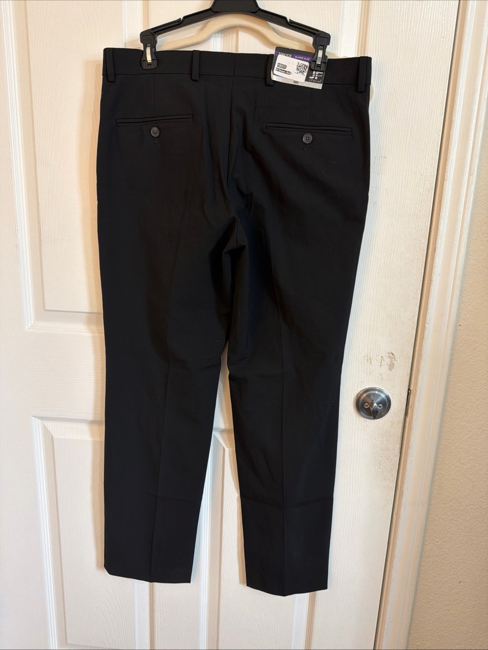 jf j.ferrar Black Men’s Dress Pants - Slim Straight
